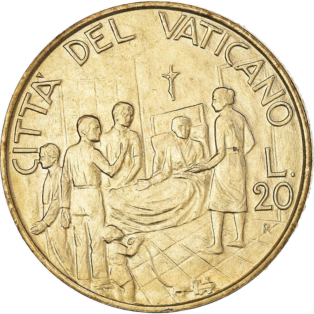 Coin, VATICAN CITY, John Paul II, 20 Lire, 1994, MS(63), Aluminum-Bronze, KM:253