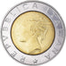 Moneta, Włochy, 500 Lire, 1999, Rome, MS(63), Bimetaliczny, KM:203