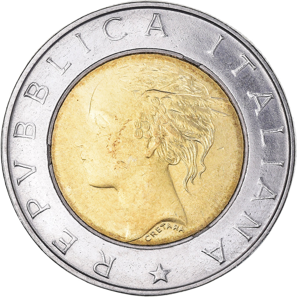 Moneta, Włochy, 500 Lire, 1999, Rome, AU(55-58), Bimetaliczny, KM:203