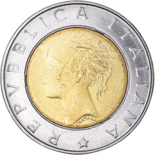 Moneta, Włochy, 500 Lire, 1999, Rome, AU(55-58), Bimetaliczny, KM:203