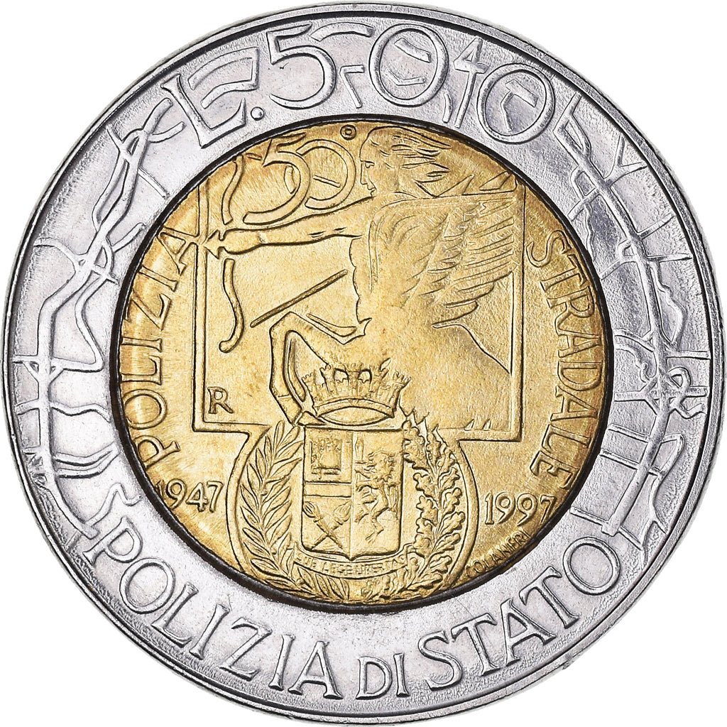 Munten, Italië, 500 Lire, 1997, Rome, PR, Bi-Metallic, KM:187