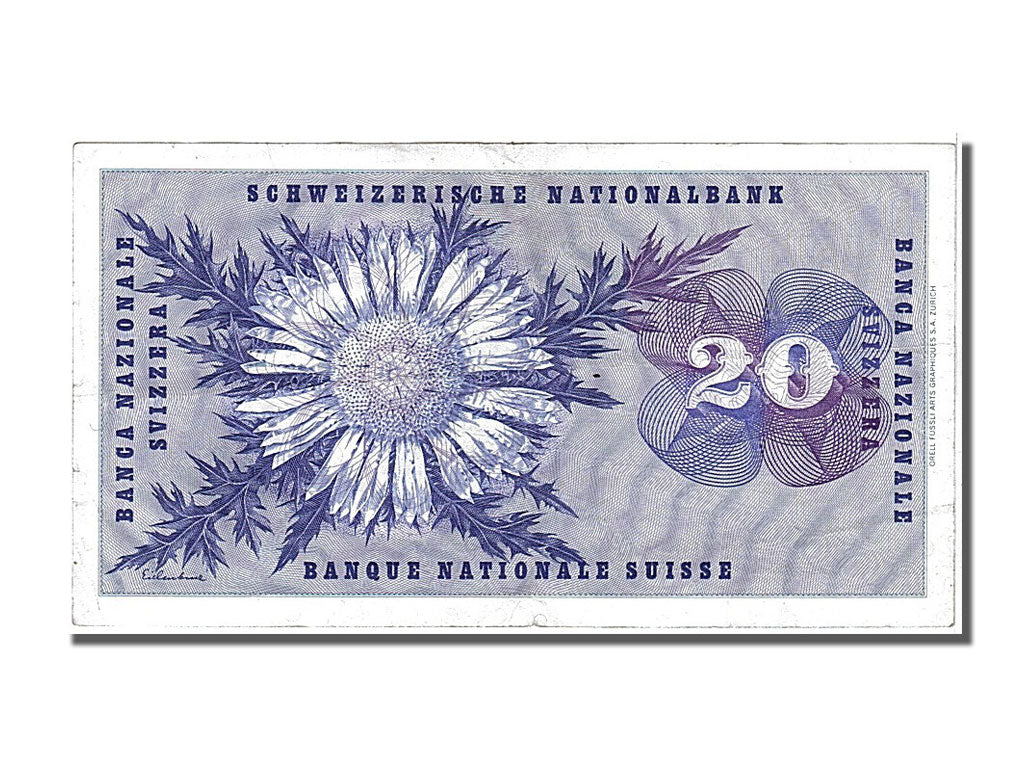 Suisse, 20 Francs type 1954-61