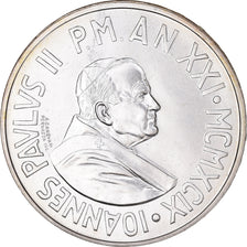 Coin, VATICAN CITY, John Paul II, 1000 Lire, 1999, Rome, MS(65-70), Silver
