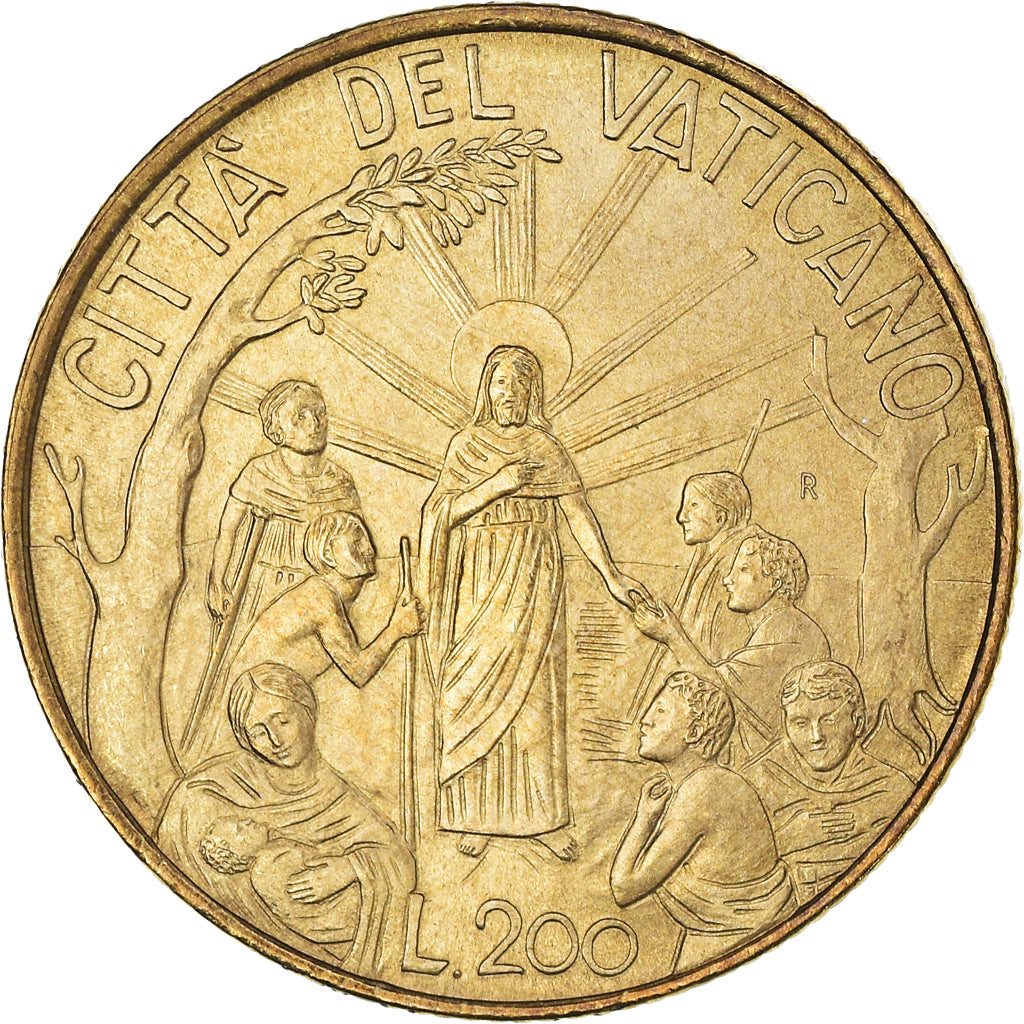 Coin, VATICAN CITY, John Paul II, 200 Lire, 1999, Rome, MS(65-70)