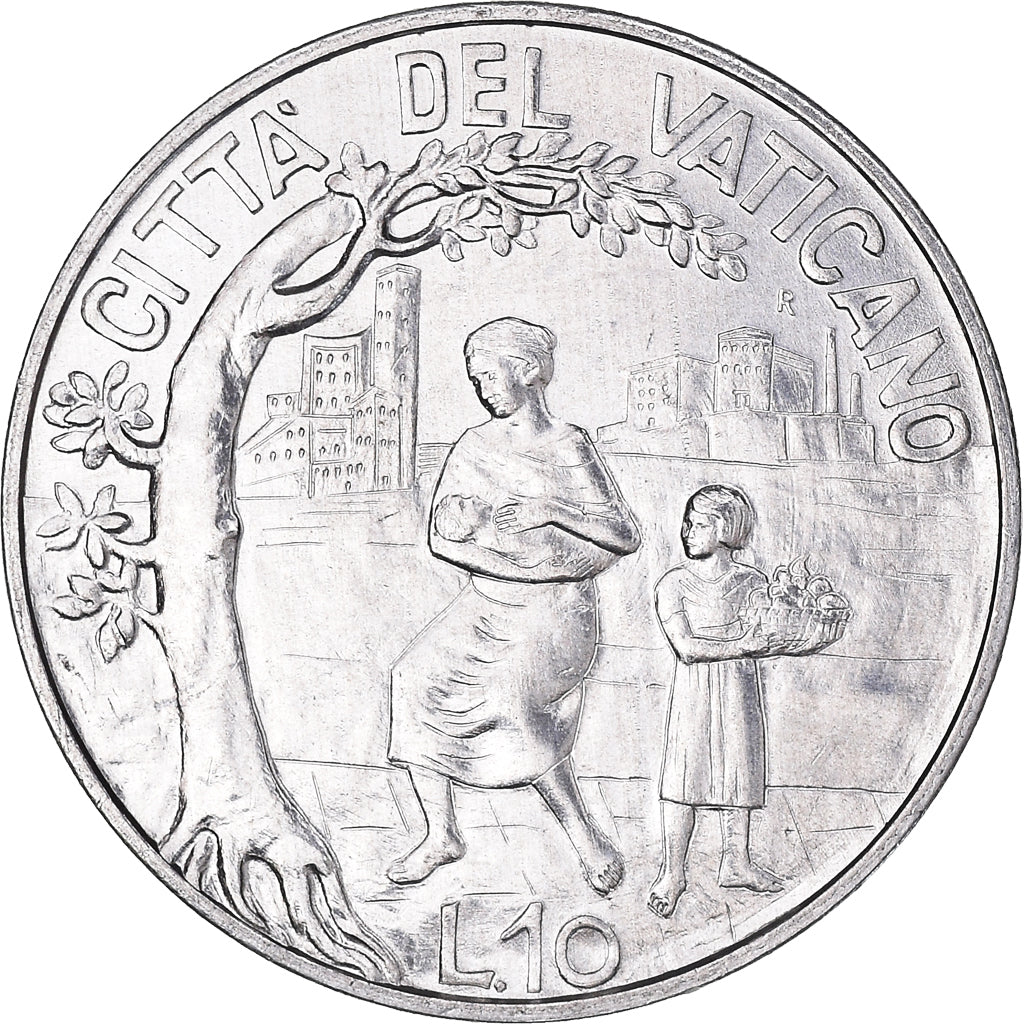 Münze, Vatikanstadt, John Paul II, 10 Lire, 1999, Rome, STGL, Aluminium, KM:305