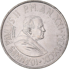 Coin, VATICAN CITY, John Paul II, 50 Lire, 1999, Rome, AU(50-53), Copper-nickel