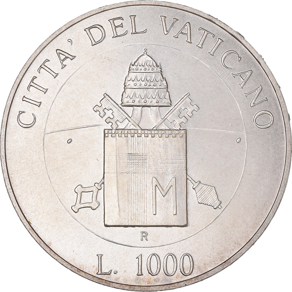 Coin, VATICAN CITY, John Paul II, 1000 Lire, 2000, Rome, MS(65-70), Silver