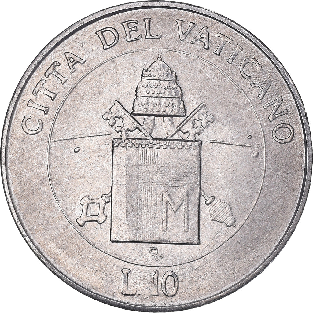Münze, Vatikanstadt, John Paul II, 10 Lire, 2000, Rome, UNZ, Aluminium, KM:323