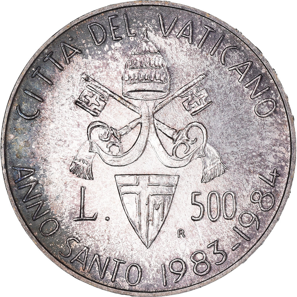 Coin, VATICAN CITY, John Paul II, 500 Lire, 1983, Roma, FDC, MS(63), Silver