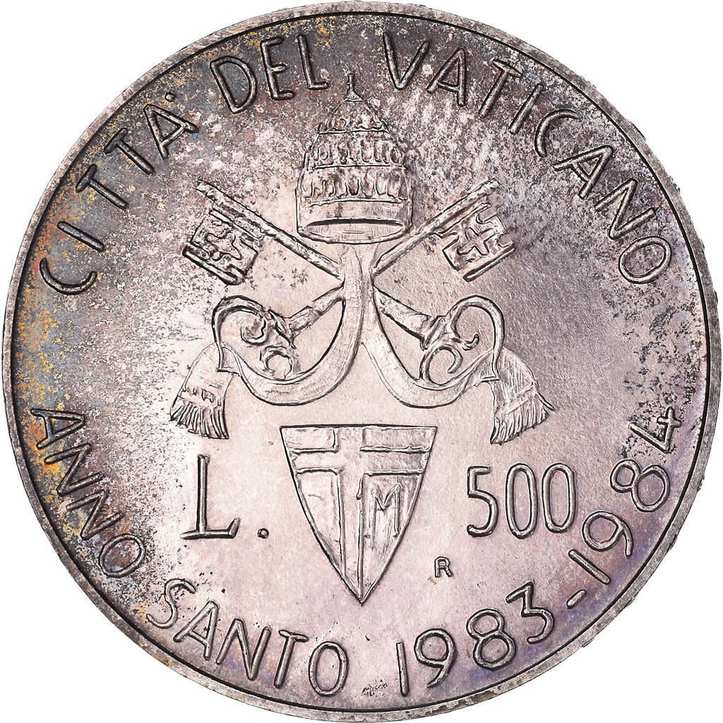 Munten, Vaticaanstad, John Paul II, 500 Lire, 1983, Roma, FDC, UNC-, Zilver