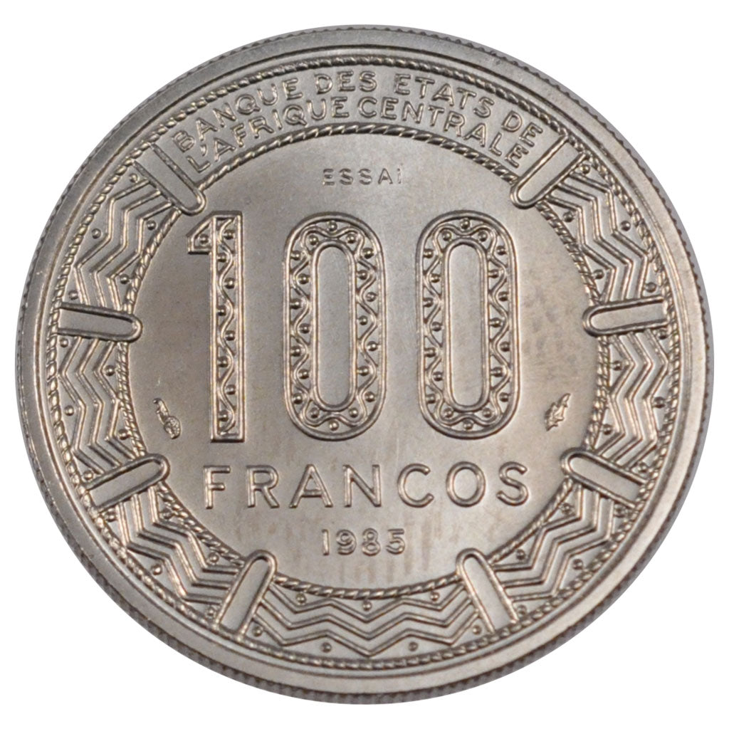 Equatorial Guinea, 100 Francs, 1985, KM #E29, MS(65-70), Nickel, 7.07