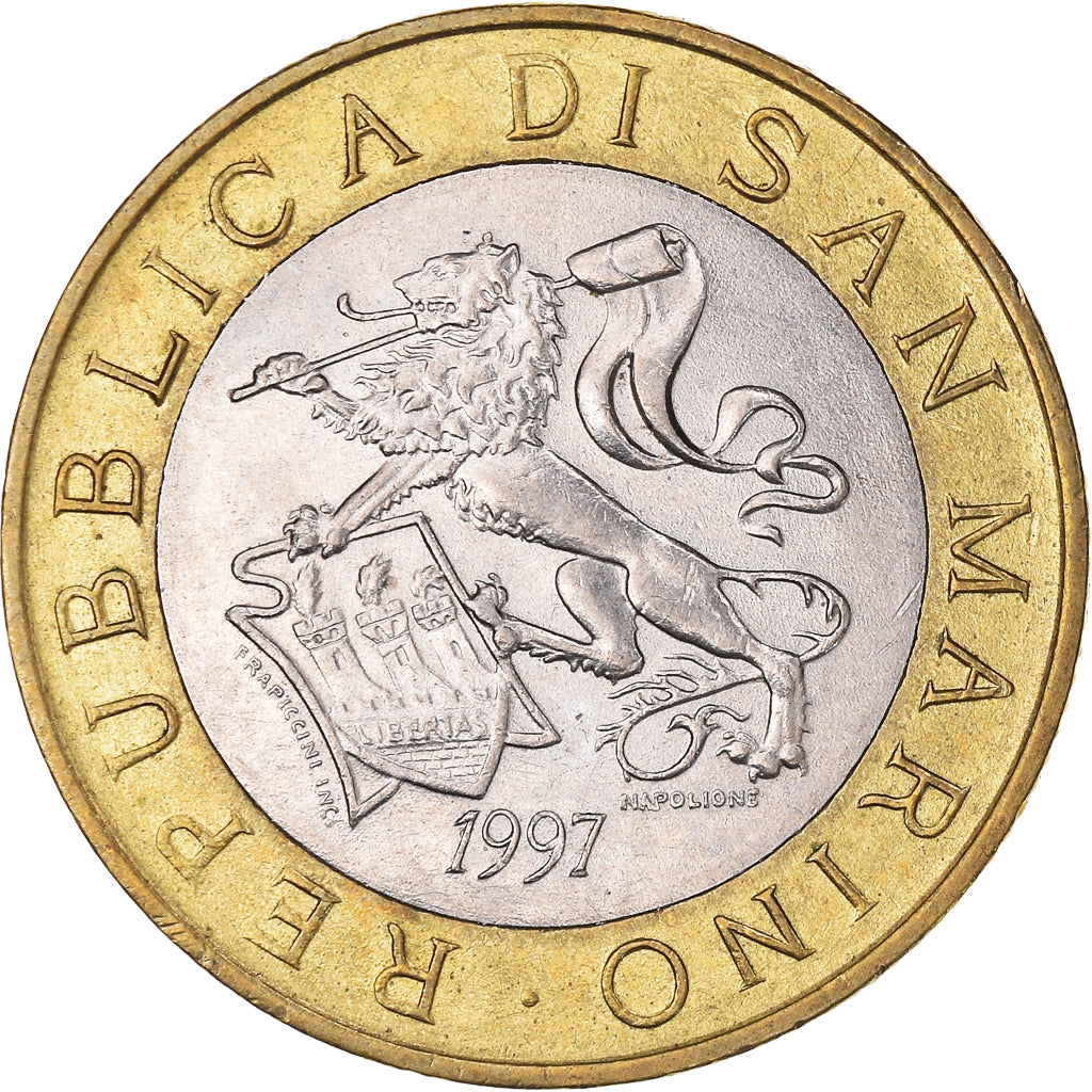Münze, San Marino, 1000 Lire, 1997, Rome, SS, Bi-Metallic, KM:368