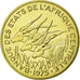 Moneda, Estados del África Occidental, 100 Francs, 1975, FDC, Níquel, KM:4