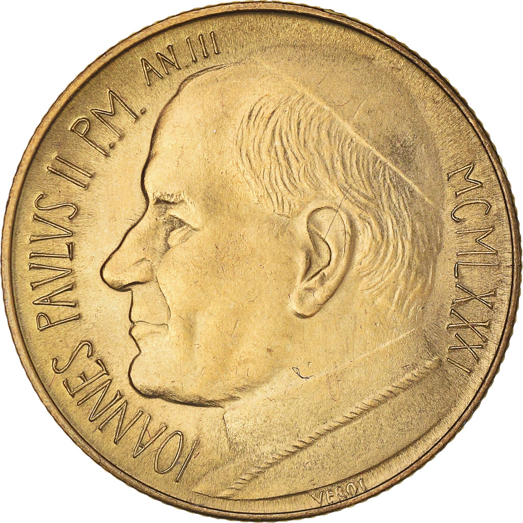 Monnaie, Cité du Vatican, John Paul II, 200 Lire, 1981, Roma, TTB