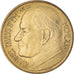 Moneda, CIUDAD DEL VATICANO, John Paul II, 200 Lire, 1981, Roma, MBC, Aluminio -