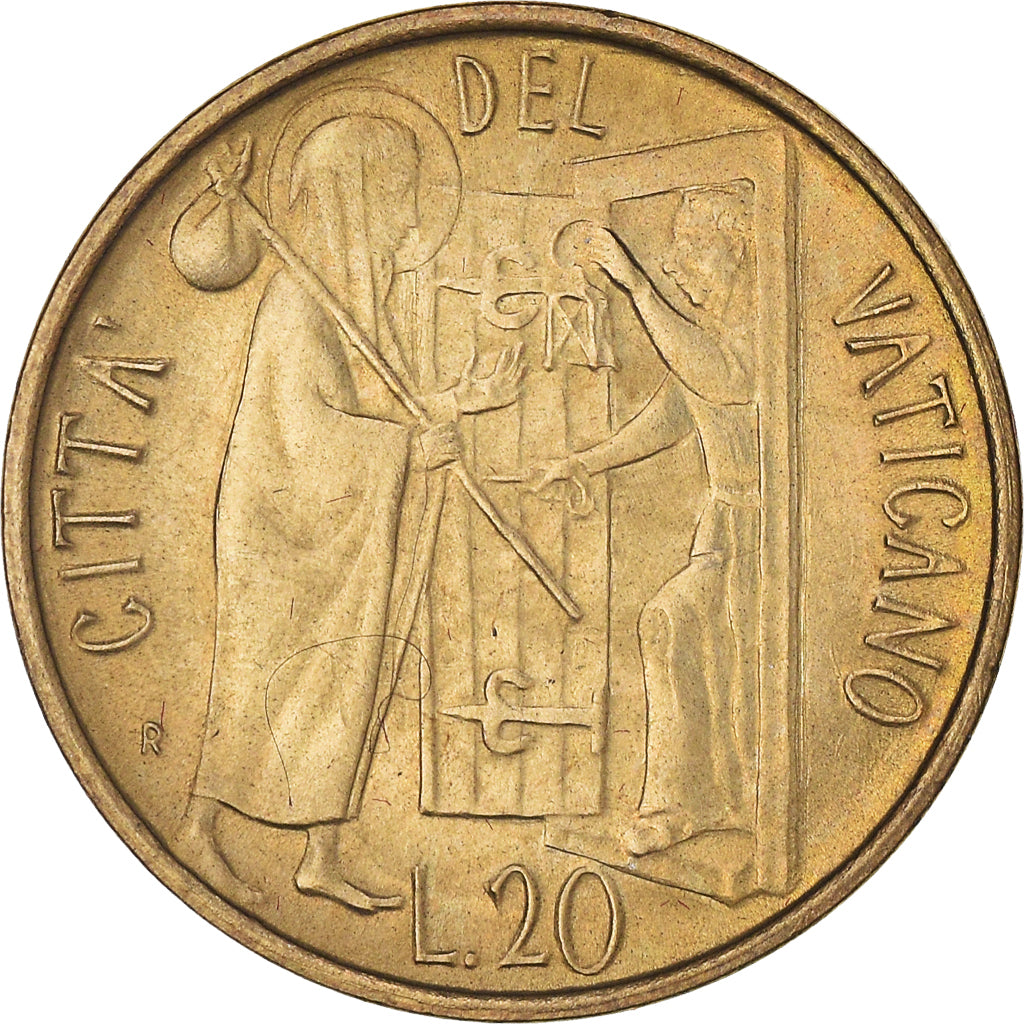 Moneta, CITTÀ DEL VATICANO, John Paul II, 20 Lire, 1981, FDC, Alluminio-bronzo