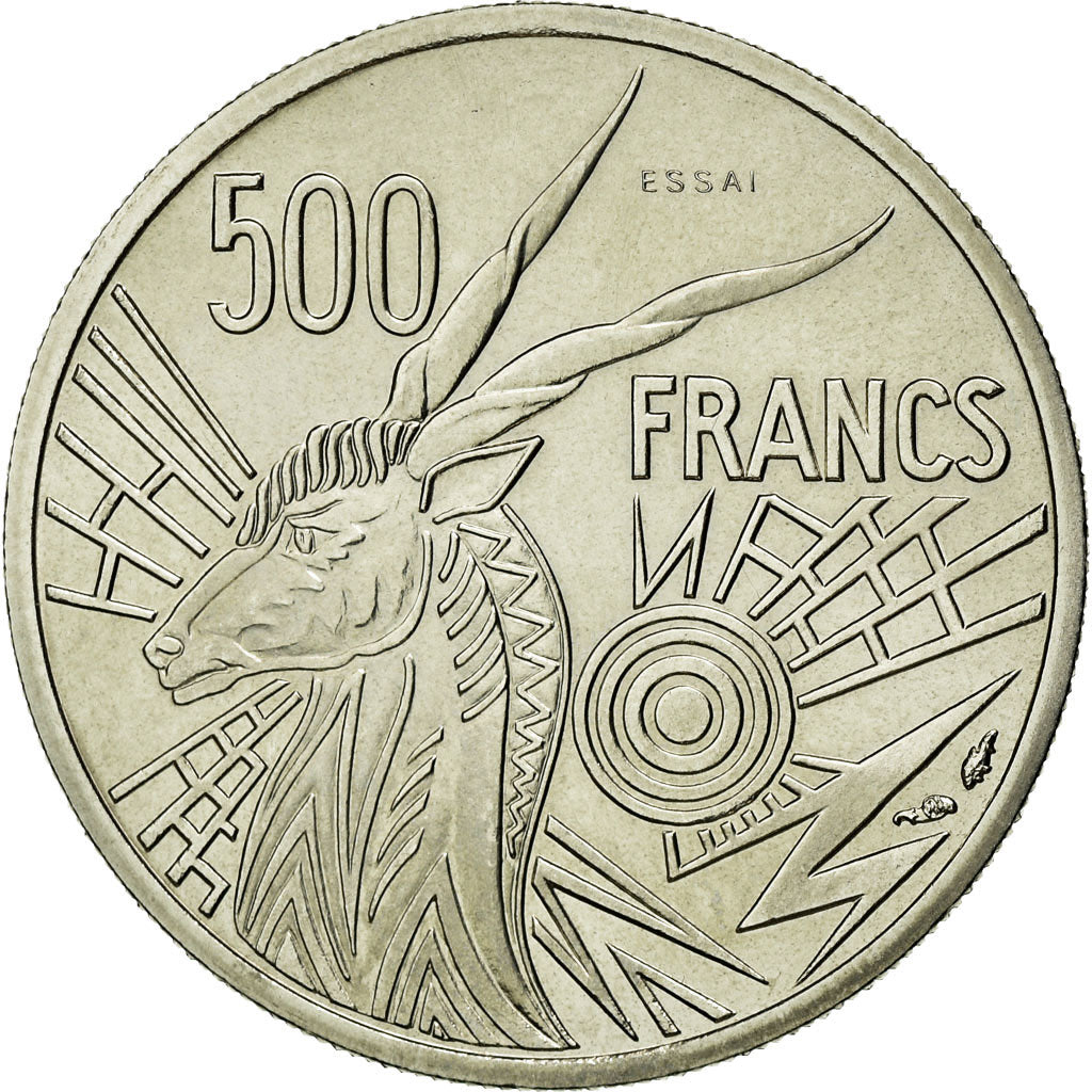 Coin, Central African States, 500 Francs, 1976, Paris, MS(65-70), Nickel, KM:E9