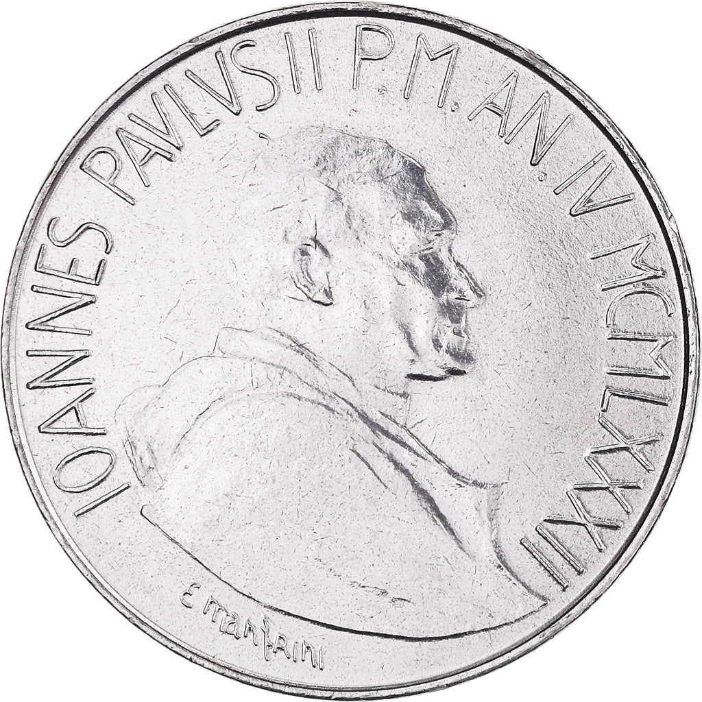 Coin, VATICAN CITY, John Paul II, 100 Lire, 1982, FDC, MS(65-70), Stainless