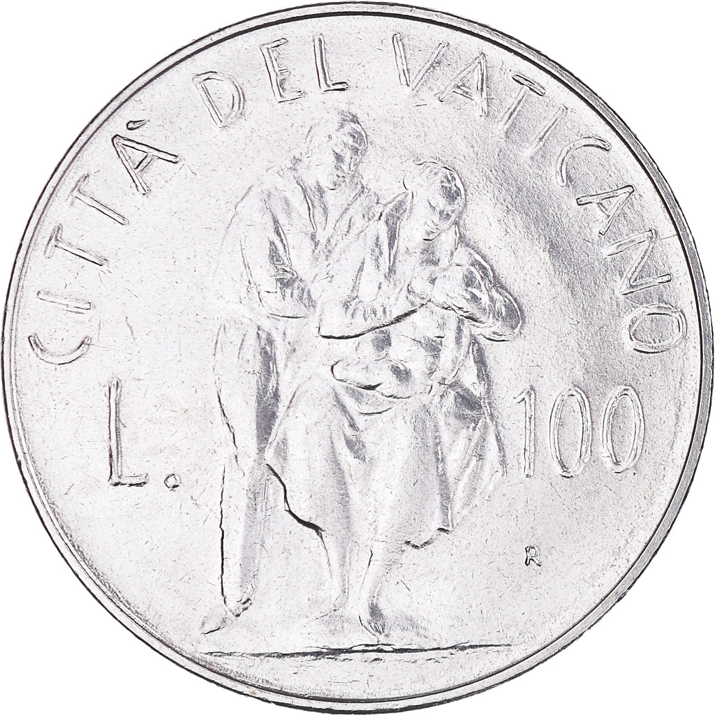 Coin, VATICAN CITY, John Paul II, 100 Lire, 1982, FDC, MS(65-70), Stainless