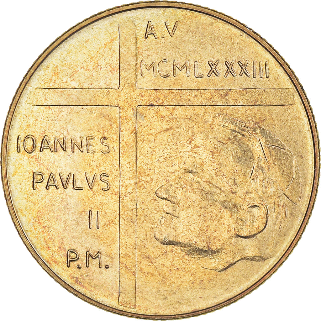 Coin, VATICAN CITY, John Paul II, 200 Lire, 1983, Roma, FDC, MS(65-70)