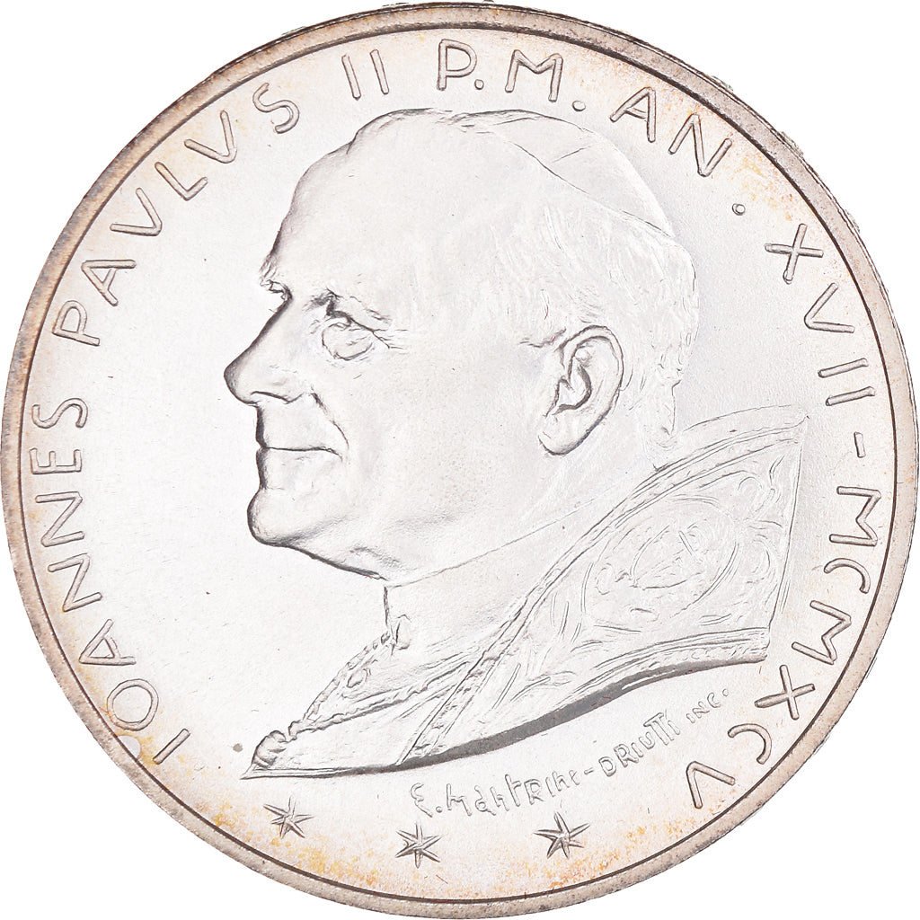 Coin, VATICAN CITY, John Paul II, 1000 Lire, 1995, MS(65-70), Silver, KM:268