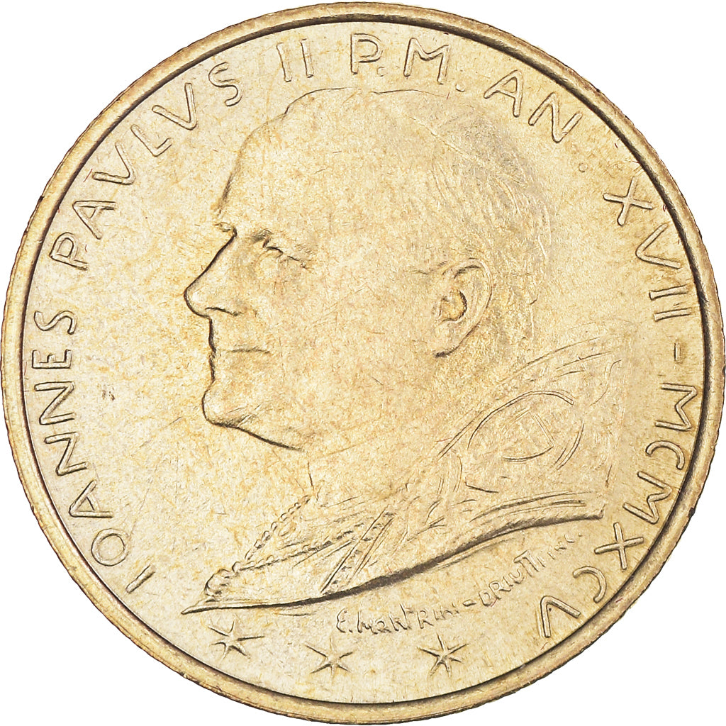 Coin, VATICAN CITY, John Paul II, 200 Lire, 1995, Roma, MS(65-70)