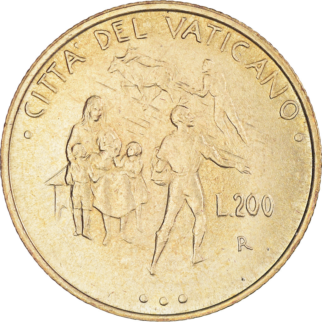 Coin, VATICAN CITY, John Paul II, 200 Lire, 1995, Roma, MS(65-70)