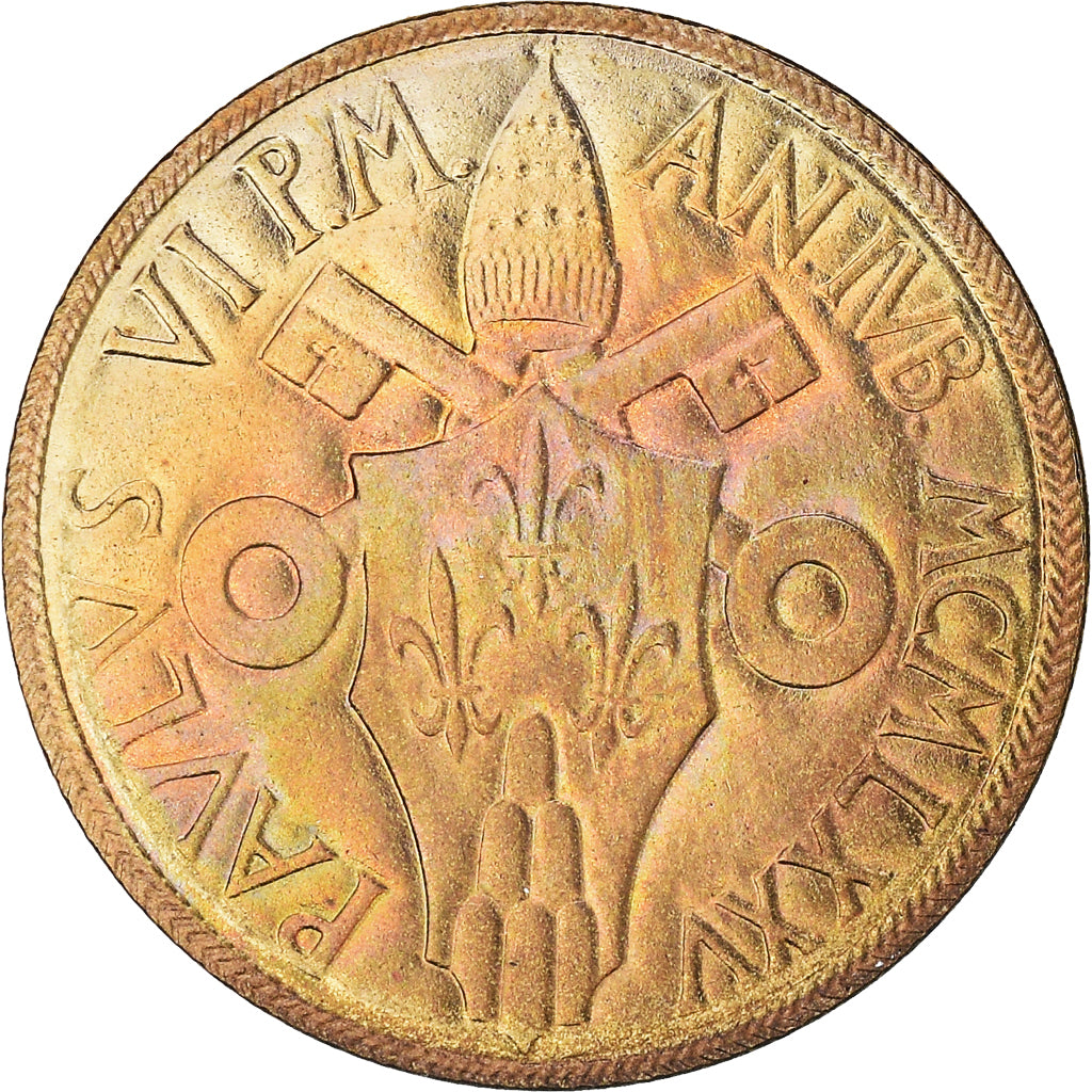 Coin, VATICAN CITY, Paul VI, 20 Lire, 1975, MS(65-70), Aluminum-Bronze, KM:128