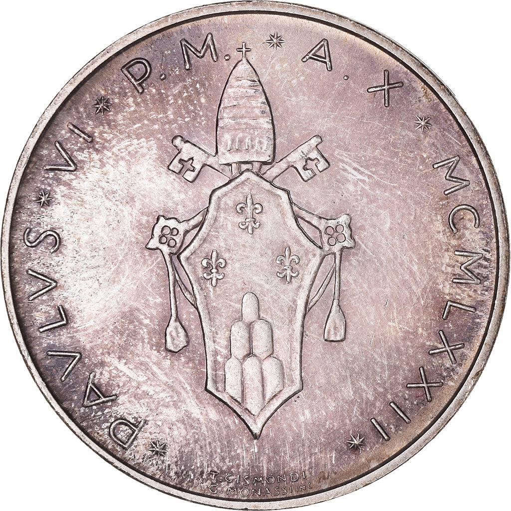 Moneta, CITTÀ DEL VATICANO, Paul VI, 500 Lire, 1972, FDC, Argento, KM:123