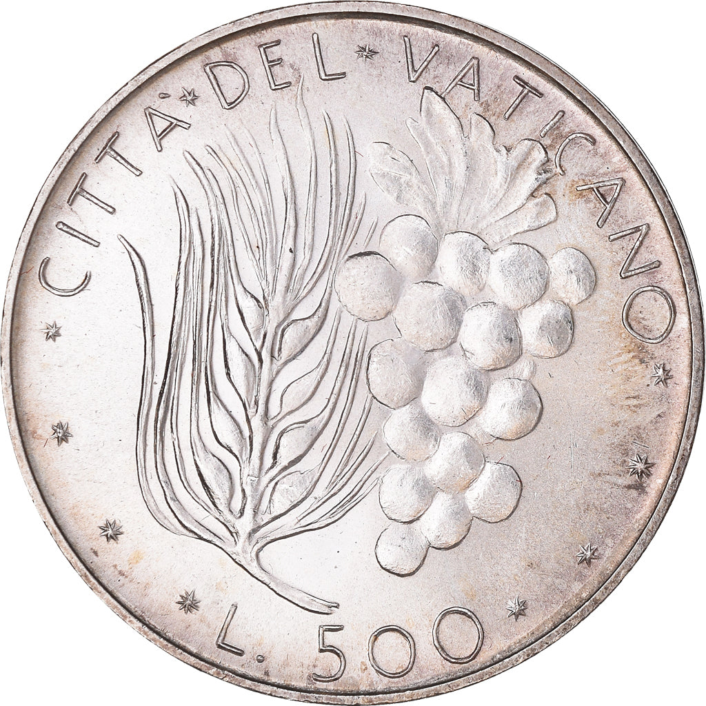 Moneta, CITTÀ DEL VATICANO, Paul VI, 500 Lire, 1972, FDC, Argento, KM:123