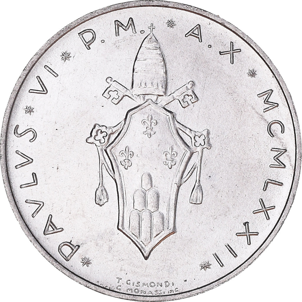 Coin, VATICAN CITY, Paul VI, Lira, 1972, Roma, MS(65-70), Aluminum, KM:116