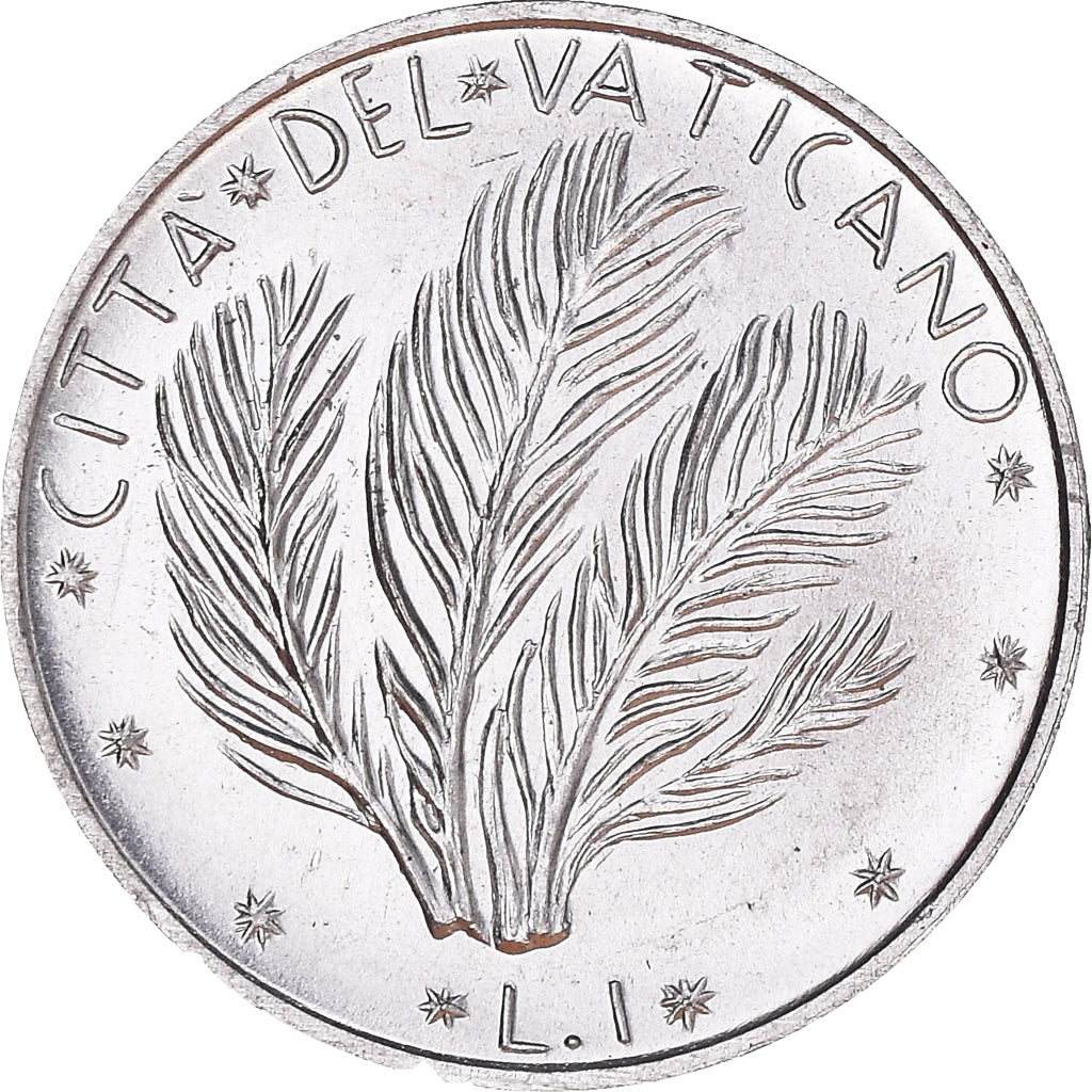 Coin, VATICAN CITY, Paul VI, Lira, 1972, Roma, MS(65-70), Aluminum, KM:116