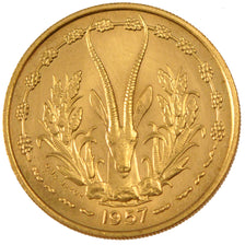 Munten, Frans West Afrika, 25 Francs, 1957, FDC, Aluminum-Bronze, KM:E7