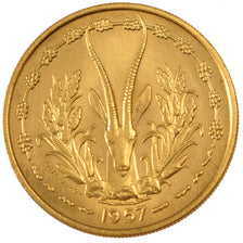 Coin, French West Africa, 25 Francs, 1957, MS(65-70), Aluminum-Bronze, KM:E7