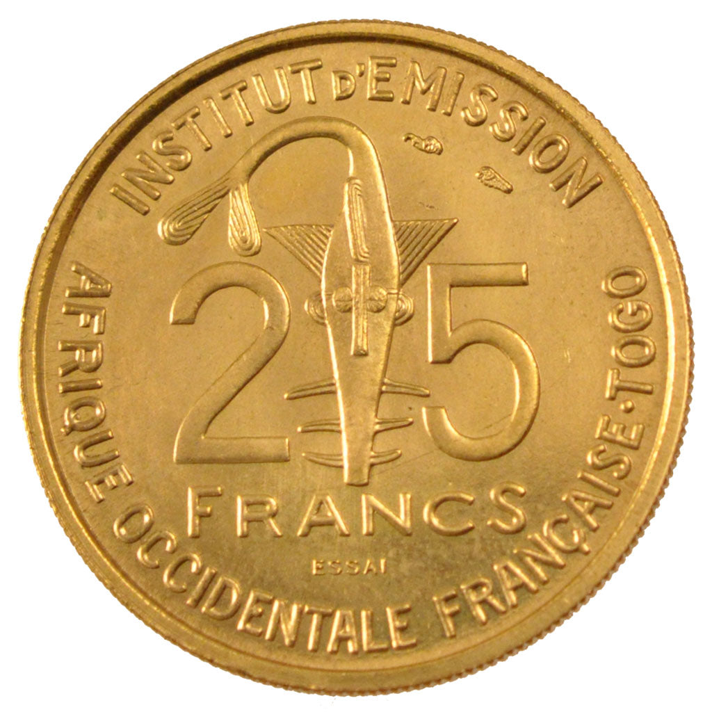 Coin, French West Africa, 25 Francs, 1957, MS(65-70), Aluminum-Bronze, KM:E7