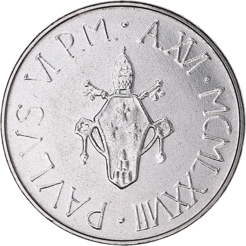 Coin, VATICAN CITY, Paul VI, 50 Lire, 1978, MS(65-70), Stainless Steel, KM:136