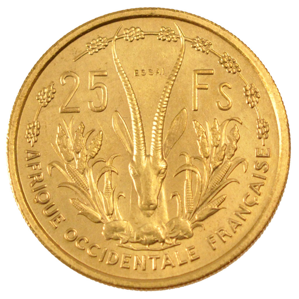Afrique Occidentale, République française, 25 Francs Essai
