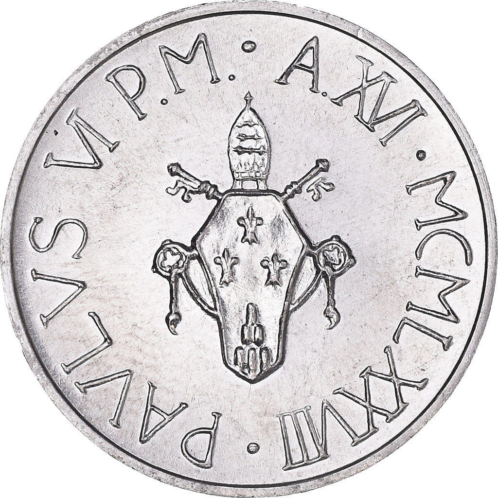 Coin, VATICAN CITY, Paul VI, 5 Lire, 1978, Roma, MS(65-70), Aluminum, KM:133