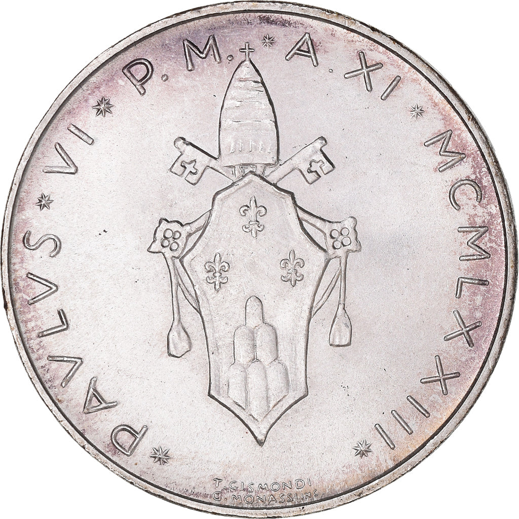 Munten, Vaticaanstad, Paul VI, 500 Lire, 1973, FDC, Zilver, KM:123