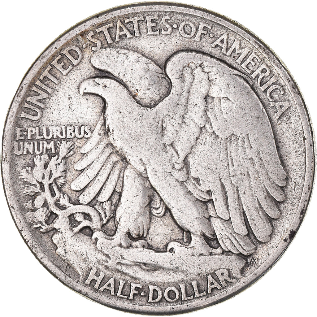 Coin, United States, Walking Liberty Half Dollar, Half Dollar, 1945, U.S. Mint