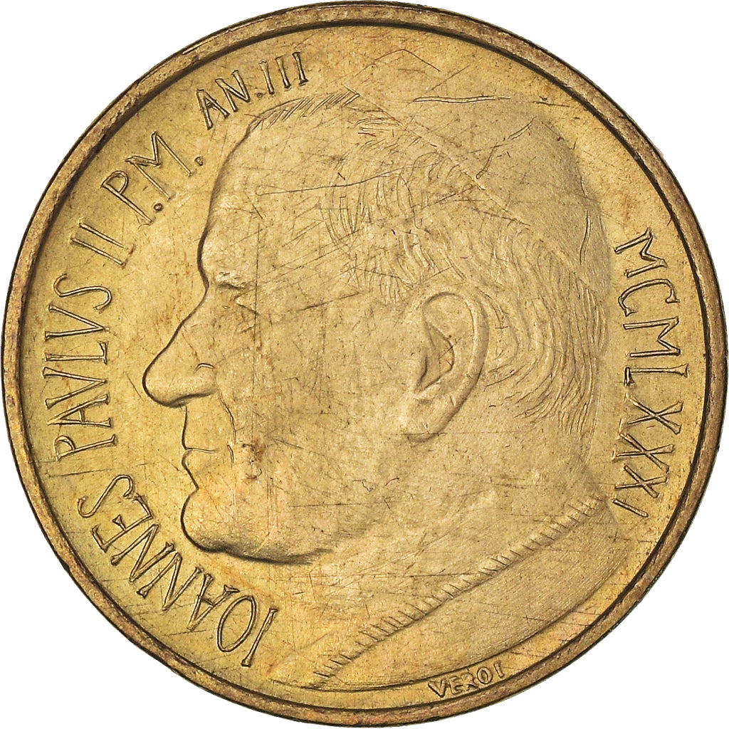 Moneta, CITTÀ DEL VATICANO, John Paul II, 20 Lire, 1981, Roma, FDC