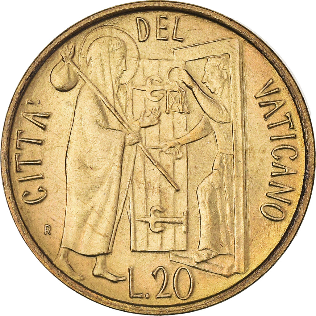 Moneta, CITTÀ DEL VATICANO, John Paul II, 20 Lire, 1981, Roma, FDC