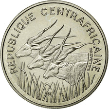 Munten, Centraal Afrikaanse Republiek, 100 Francs, 1971, FDC, Nickel, KM:E2