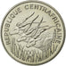 Moneta, Repubblica Centrafricana, 100 Francs, 1971, FDC, Nichel, KM:E2