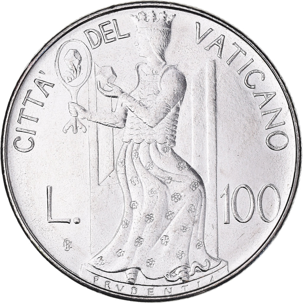 Coin, VATICAN CITY, John Paul II, 100 Lire, 1979, Roma, MS(65-70), Stainless