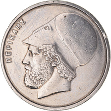 Moneta, Grecja, 20 Drachmes, 1982, AU(50-53), Miedź-Nikiel, KM:133