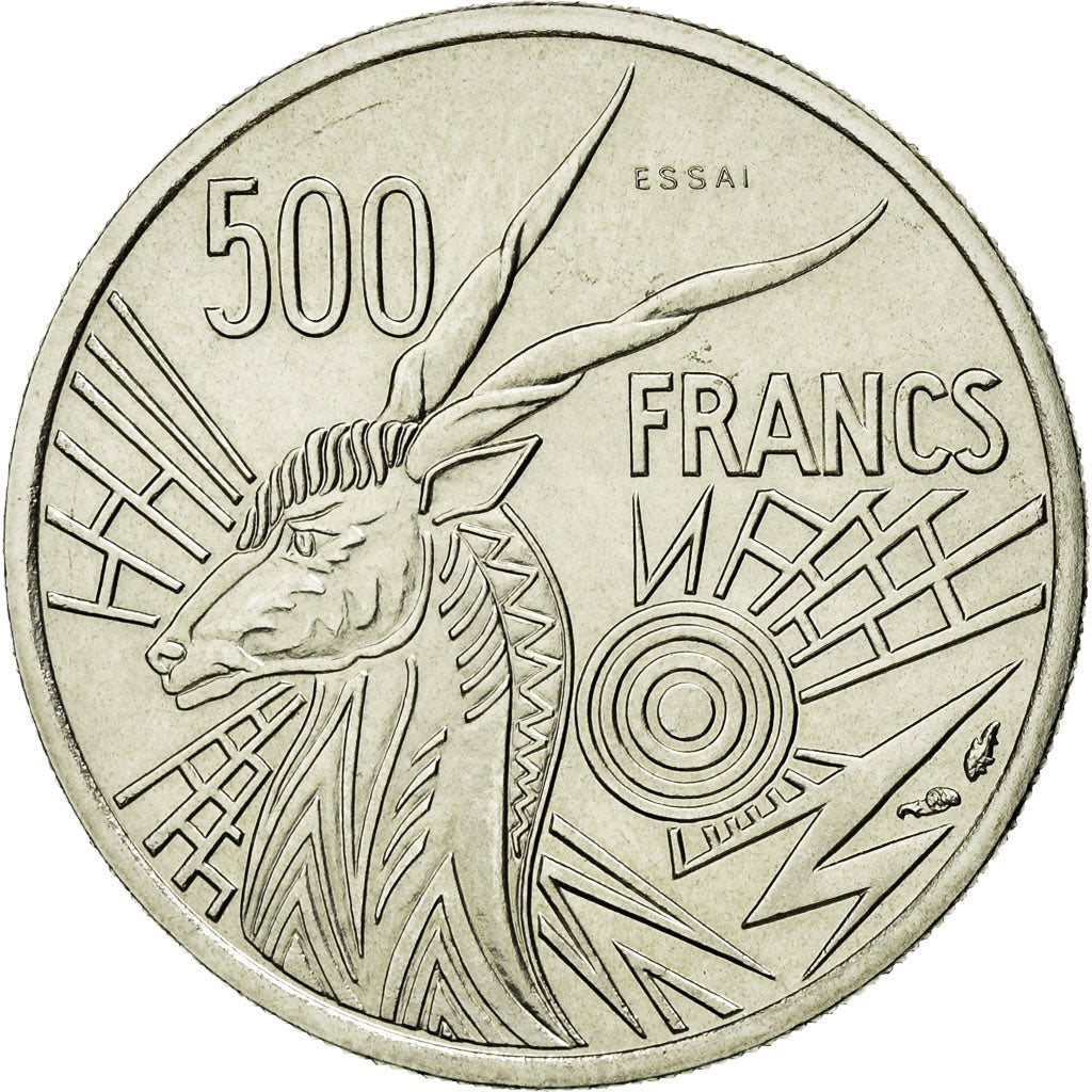 Coin, Central African States, 500 Francs, 1976, Paris, MS(65-70), Nickel, KM:E9