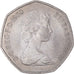 Münze, Großbritannien, Elizabeth II, 50 New Pence, 1970, SS+, Kupfer-Nickel