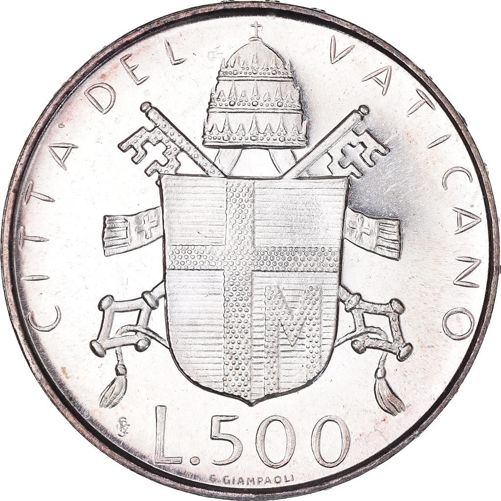 Monnaie, Cité du Vatican, John Paul II, 500 Lire, 1980, FDC.AN 2, FDC, Argent