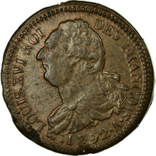 Moneda, Francia, 2 sols françois, 2 Sols, 1792, Paris, EBC+, Bronce, KM:603.1